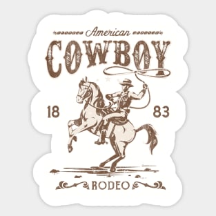 American Cowboy Sticker